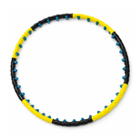 Wozinsky WHH-110 Hula-Hoop-Massagegerät mit Noppen – Schwarz und Gelb