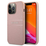 Guess GUHCP13XPSASBPI iPhone 13 Pro Max 6.7&quot; pink/pink hardcase Saffiano Stripe