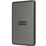 Powerbank Audi Big Logo MagSafe inductive 15W 5000mAh - gray