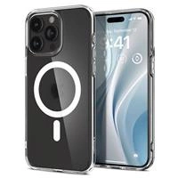 Etui Spigen Ultra Hybrid Mag z MagSafe na iPhone 15 Pro - przezroczysto-matowe