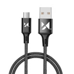 Wozinsky kabel przewód USB - microUSB 2,4A 1m czarny (WUC-M1B)