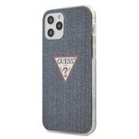 Guess GUHCP12MPCUJULDB iPhone 12/12 Pro 6.1&quot; marineblau/dunkelblaues Hardcase Jeans Collection