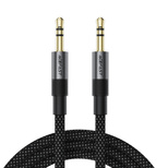 Acefast J10 AUX cable mini jack 3.5mm 1m - black