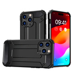 iPhone 15 Pro Hybrid Armor Hülle – Schwarz