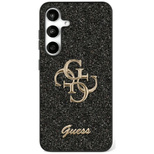 Guess Fixed Glitter Big 4G Metal Logo case for Samsung Galaxy S25 Plus black