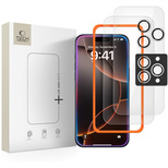 Tech-Protect Easy Set+ 3-pack tempered glass for iPhone 16 Pro Max / 17 Pro Max - transparent