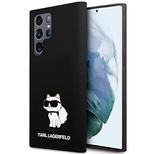 Etui Karl Lagerfeld Silicone Choupette na Samsung Galaxy S24 Ultra - czarne