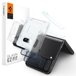 Spigen Glas.tR EZ Fit FC gehärtetes Glas mit Scharnierfolie für Samsung Galaxy Z Flip 4 – Schwarz 2 Stk.