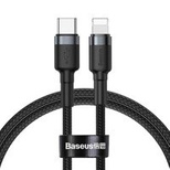 Baseus CATLKLF-G1 Lightning - USB-C PD QC cable 18W 480Mb/s 1m - black and gray