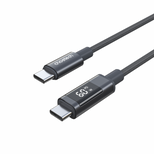 PD60W USB-C to USB-C Digital Display 1.2m Nylon Cable - black