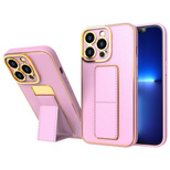 New Kickstand Case etui do iPhone 13 Pro Max z podstawką różowy