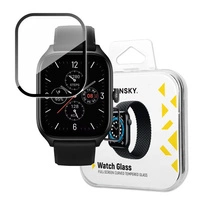 Wozinsky Full Glue Tempered Glass szkło hartowane do Xiaomi Amazfit GTS 4 9H na cały ekran z czarną ramką