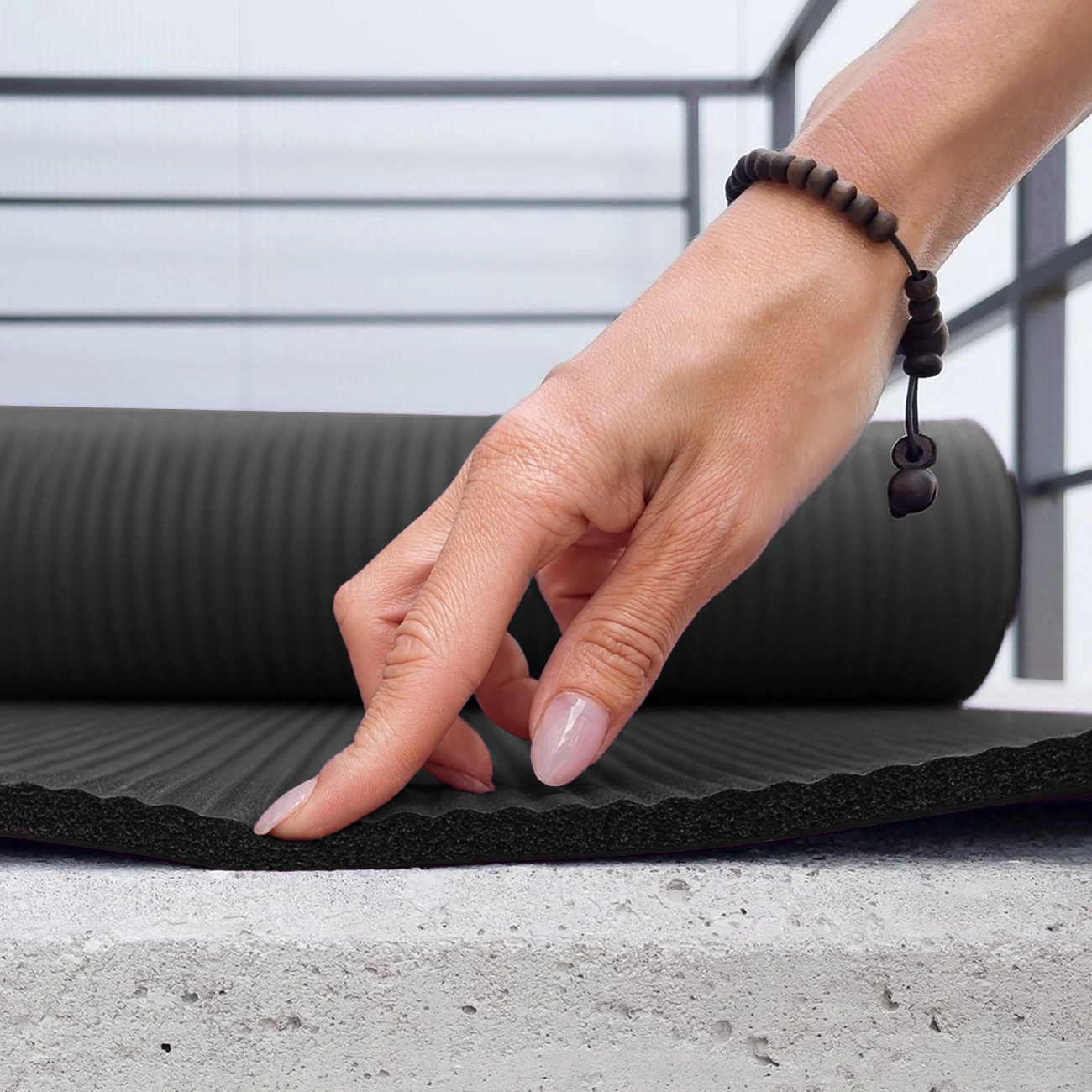 Mata do ćwiczeń 183 x 61 x 1,5 cm gruba mata gimnastyczna do jogi i fitness