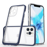 Clear 3in1 etui do iPhone 12 Pro żelowy pokrowiec z ramką niebieski