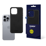 3mk Hardy Apple Silky Leather MagCase für Apple iPhone 16 Pro Max - Schwarz