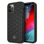 Mercedes MEHCP12LSPSBK iPhone 12 Pro Max 6,7" czarny/black hardcase Leather Quilted Embossed