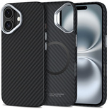 Tech-Protect Ion Carbon MagSafe iPhone 16 Case - Black/Grey