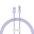 Lila \ USB-A (männlich) || USB-C (męski) \ 1 m