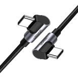 Kabel Ugreen US323 kątowy USB-C - USB-C PD QC 60W 3A 2m - czarny