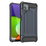 Hybrid Armor robuste TPU/PC Panzer Handyhülle Hard Case für Samsung Galaxy A22 4G blau