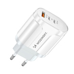 Wozinsky WWCUCW 60W Wandladegerät 2x USB-C 1xUSB-A QC - Weiß