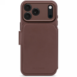 Decoded Abnehmbare Leder-Brieftaschenhülle mit MagSafe für iPhone 17 Pro – Braun