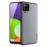 Dux Ducis Fino etui pokrowiec pokryty nylonowym materiałem Samsung Galaxy A22 4G szary