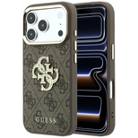 Guess 4G &amp; Big Strass Logo Case for iPhone 17 Pro Max / 18 Pro Max - Brown