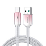 Joyroom S-A42 Crystal-Clear Series 3A USB-A - USB-C cable 1.2m - white