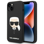 Karl Lagerfeld Silicone Karl&#39;s Head MagSafe case for iPhone 14 Plus - black