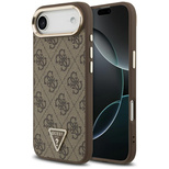 Guess 4G Triangle Logo MagSafe Case for iPhone Air Brown - Gold
