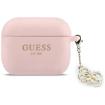 Guess Silikon-4G-Charm-Hülle für AirPods Pro 3, Pink