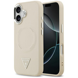 Guess Triangle Logo MagSafe Hülle für iPhone 17 - Beige