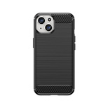 Flexible Carbon Case with carbon pattern for iPhone 15 - black