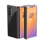 Plating Case etui Samsung Galaxy Z Fold 4 pokrowiec z metaliczną ramką różowe