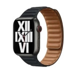 Apple ML813AM/A magnetisches Lederarmband für Apple Watch 45 / 42 mm S/M – Schwarz