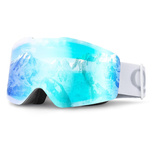 Qunature White Frameless Ski Goggles - White