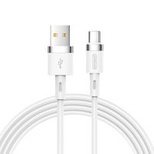 Joyroom Liquid Silicone Data Cable N2 USB-A / USB-C 2.4A 1.2 m - white