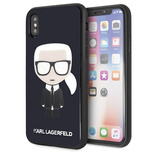 Karl Lagerfeld Iconic Karl Glitter iPhone X/XS Case - Black