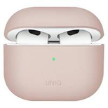 Etui Uniq Lino Silicone na AirPods 3 - różowe