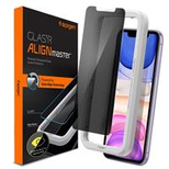 Szkło hartowane Spigen Glas.tR EZ Fit Privacy na iPhone 11 / XR