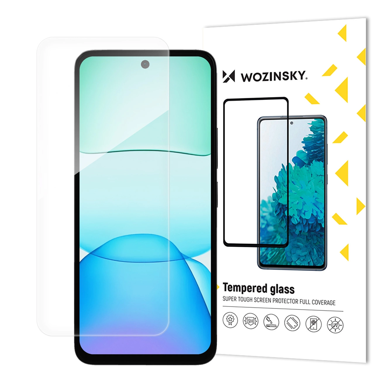 Wozinsky Tempered Glass on white background