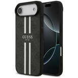 Guess 4G Printed Stripes MagSafe case for iPhone 17 Air - black