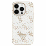 Guess New 4G Triangle Case for iPhone 16 Pro Max - White