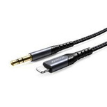 Joyroom SY-A02 stereo AUX mini jack 3.5mm / Lightning cable 1m - black