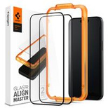 Spigen ALM Glass FC Tempered Glass for iPhone 15 Pro Max - Black 2 pcs.