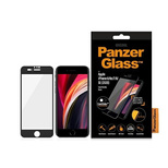 PanzerGlass E2E Super+ tempered glass with camera cover for iPhone 6 / 6s / 7 / 8 / SE 2020 / SE 2022 - with black frame