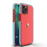 Spring Case Silikon Gel Handyhülle Schutzhülle für iPhone 13 Pro Max hellblau