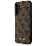 Guess 4G Metal Gold Logo Case for Samsung Galaxy A36 - Brown