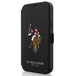 US Polo USFLBKP12MPUGFLBK iPhone 12/12 Pro 6,1" czarny/black book Polo Embroidery Collection